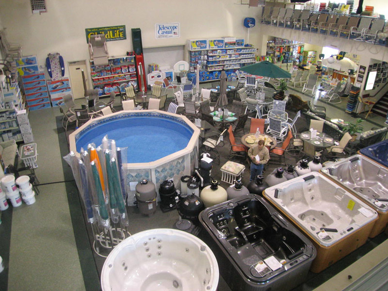 Pool Showroom at Blue Dolphin Pools & Spas