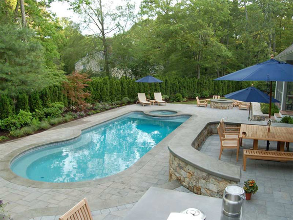 Viking pool installed by Blue Dolphin Pools & Spas